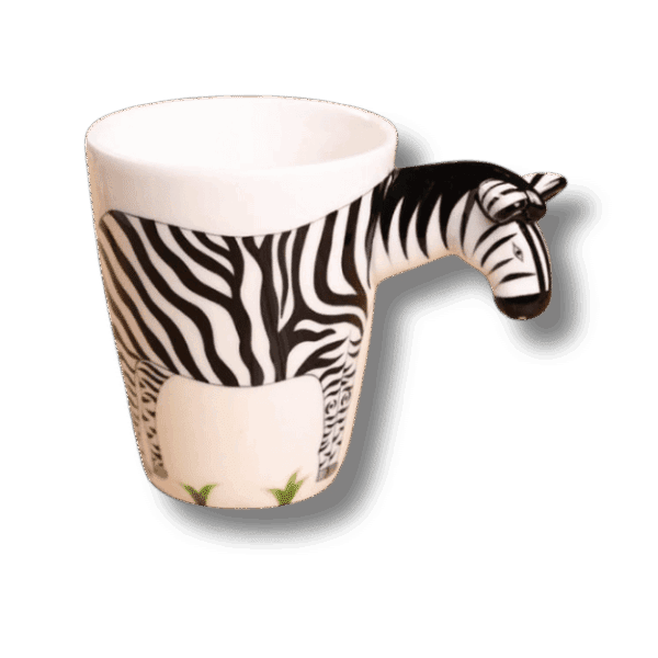 TAZA PORCELANA ZEBRA