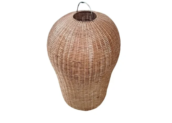 PANTALLA MIMBRE CAMPANA GRANDE 45 X 82 CM