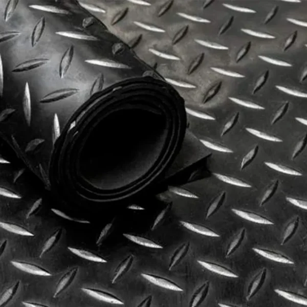 Piso Goma Diamantado 3mm x 0,60 m ancho. Rollo 10 mts - Imagen 3