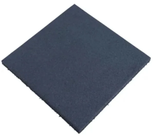 Pastelón De Caucho Palmeta 50x50cm, 20mm Espesor Color Azul