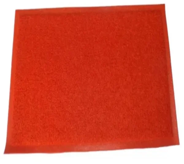 Limpiapie Alfombra PVC Rizado 40x70 cm 12 mm Rojo/Con terminación