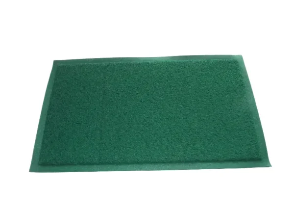 Limpiapie Alfombra PVC Rizado 40x70 cm 12 mm Verde Con terminación