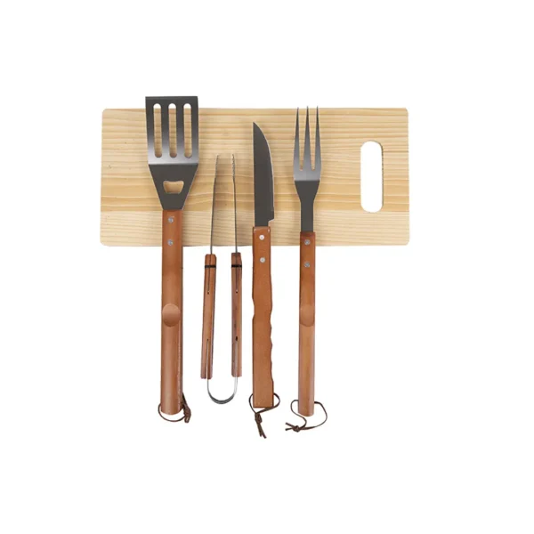 SET PARRILLA BRASAS 5 PZS ( CUCHI+TEN+ESP+PIN+TAB) - Imagen 3