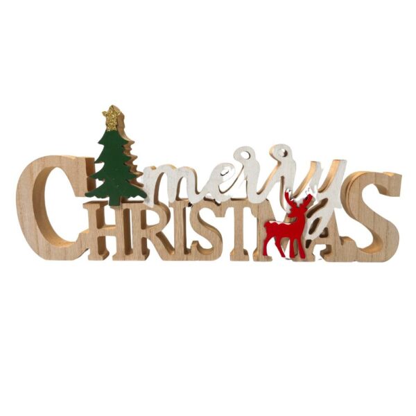 ADORNO  MERY CHRISTMAS 15 X 35 CM