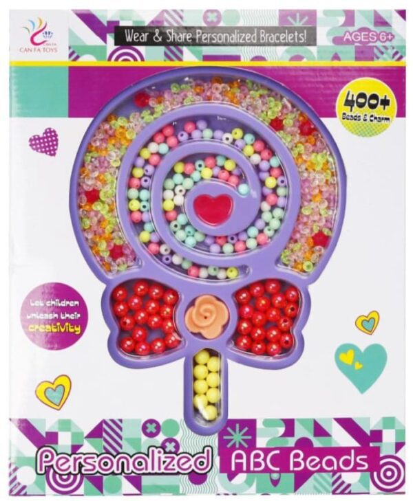 SET DE MOSTACILLAS PARA DISEÑAR PULSERAS NIÑA ABC BEADS