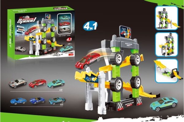 JUEGO DE PISTA  4 EN 1 C/ACCESORIOS