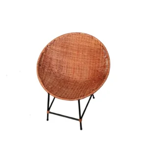 Silla Pera Mimbre Base Metalica 82 X 74 X 62 Cm
