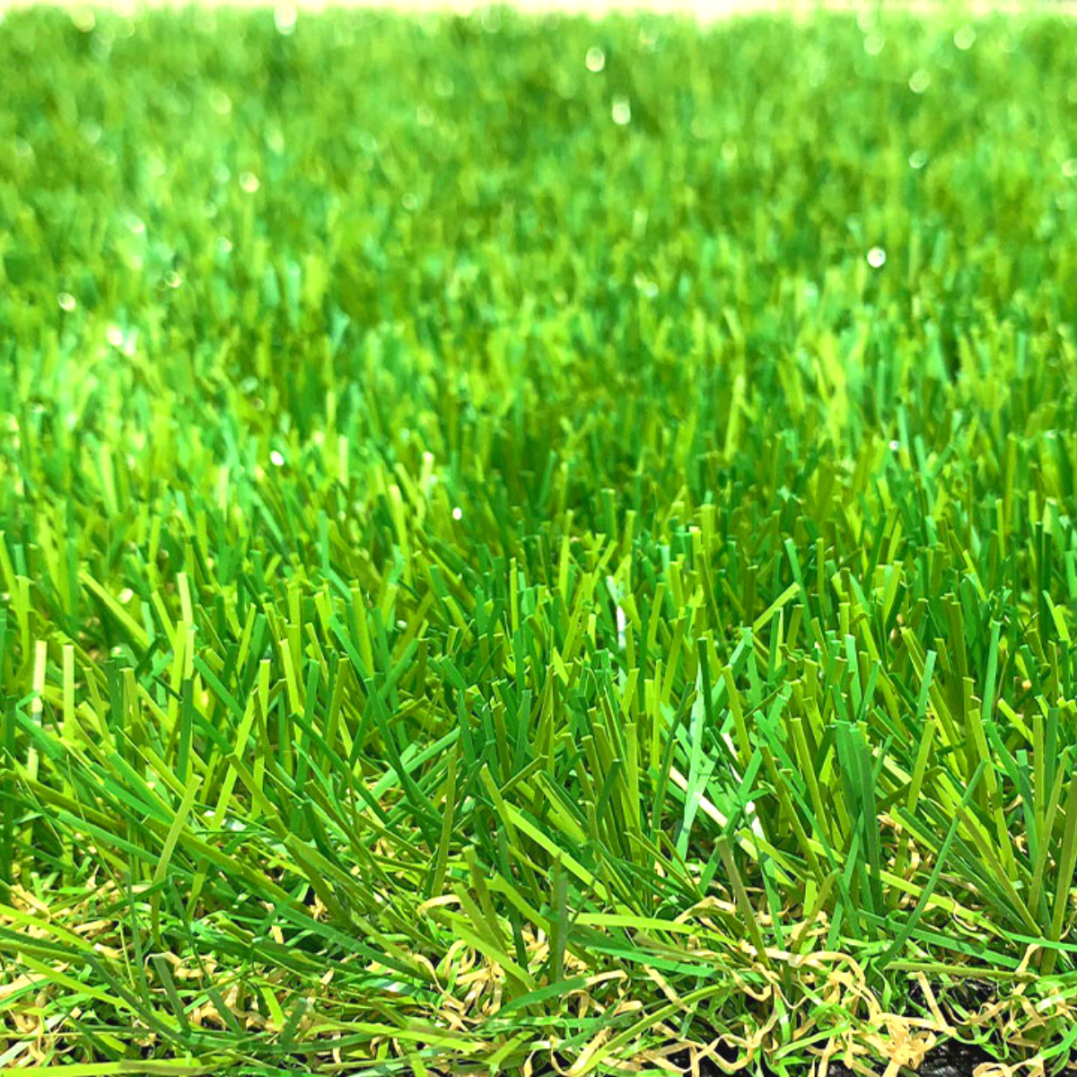 Pasto Sintético Ornamental Jardín Verde/Café 25 mm Espesor x 2 m Ancho x 1 m lineal