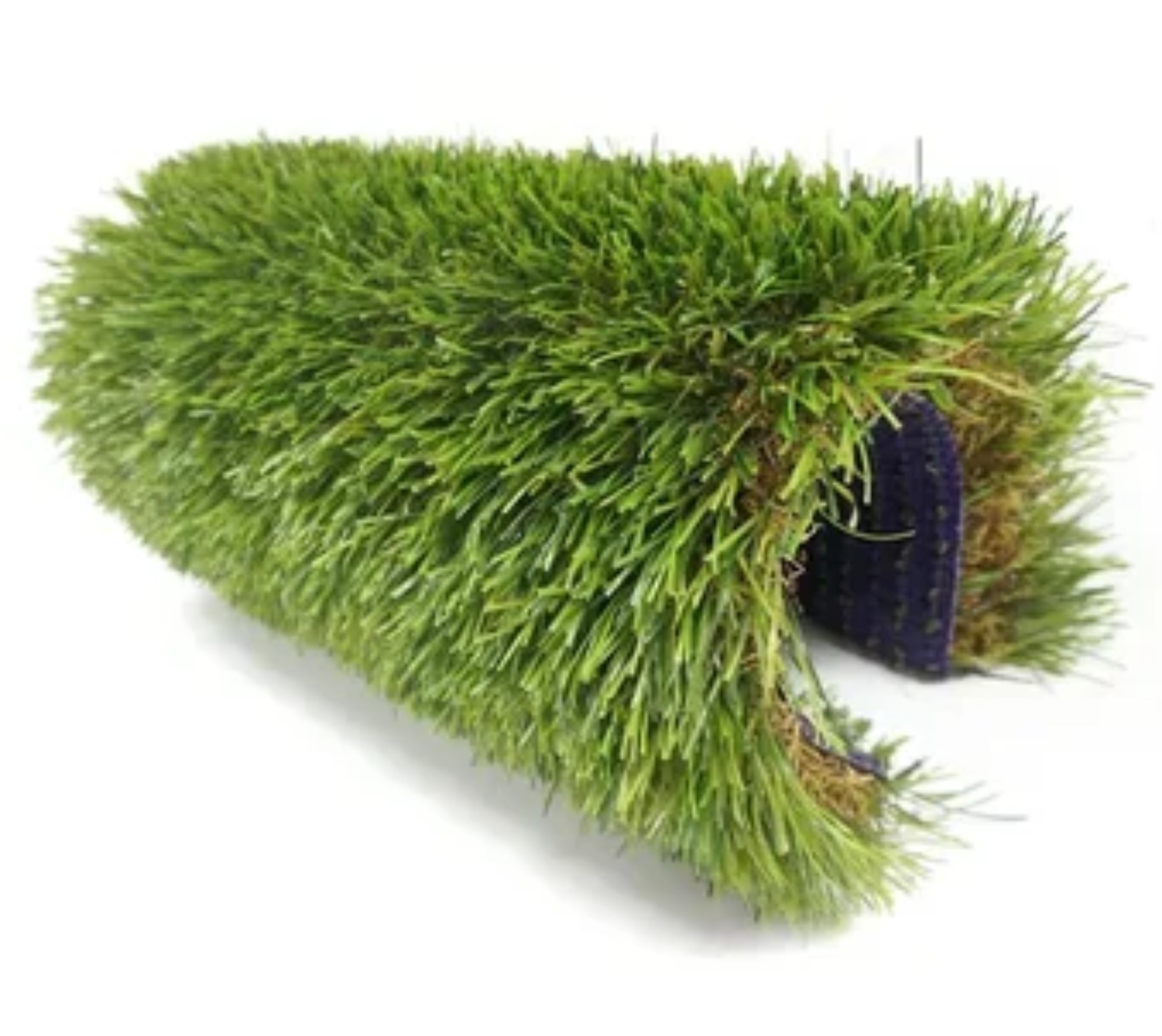 Pasto Sintético Rollo Ornamental Jardín Verde/Café 25 mm Espesor x 2 m Ancho x 10 m - Imagen 2
