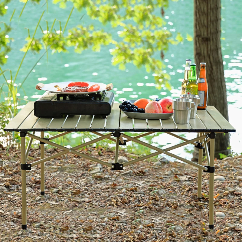 Set Mesa + 4 Silla Plegable Camping Portátil + Bolso - Imagen 4