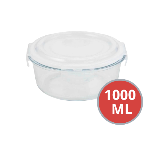 Pote Vidrio Redondo 1000Ml