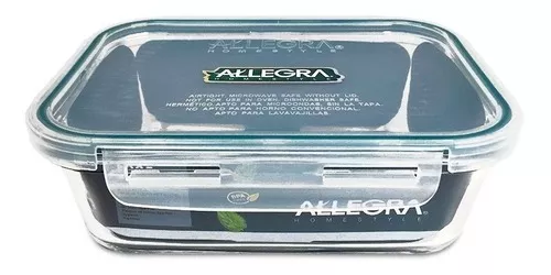 Contenedor Hermetico Vidrio Rect. 420Ml - Imagen 2