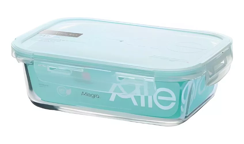 Contenedor Hermetico Vidrio Rect. 420Ml