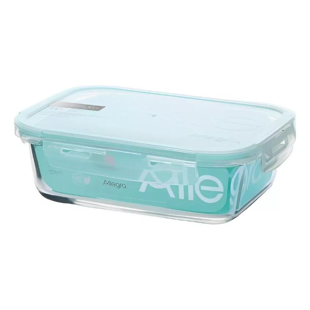 Contenedor Hermetico Vidrio Rect. 600Ml