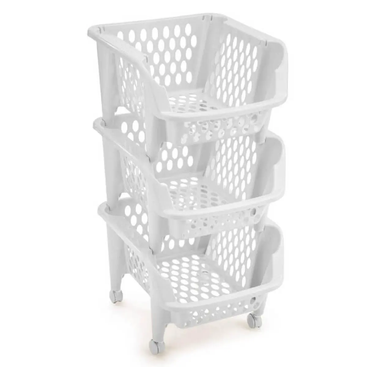 Despensero Real Grande 3 Niveles Blanco Optico