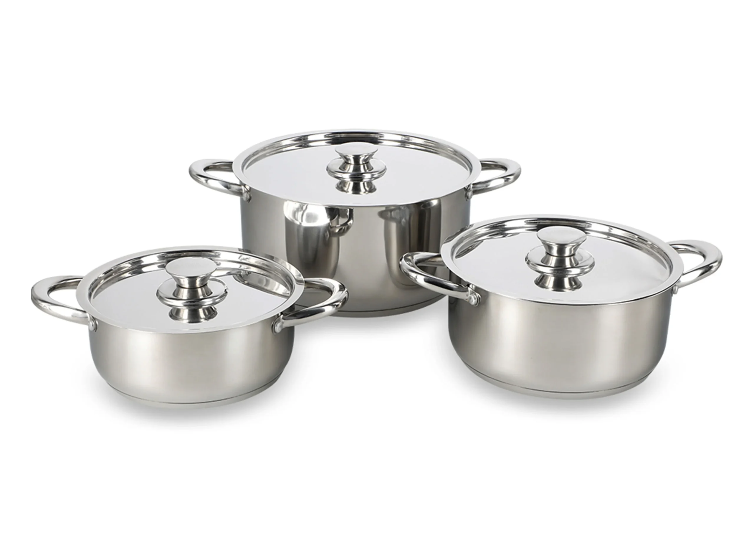 Bateria De Cocina 420-6Ss Cacerolas 18 - 20 Y 24 Cms.1,5, 2 Y 5 L. - Imagen 2