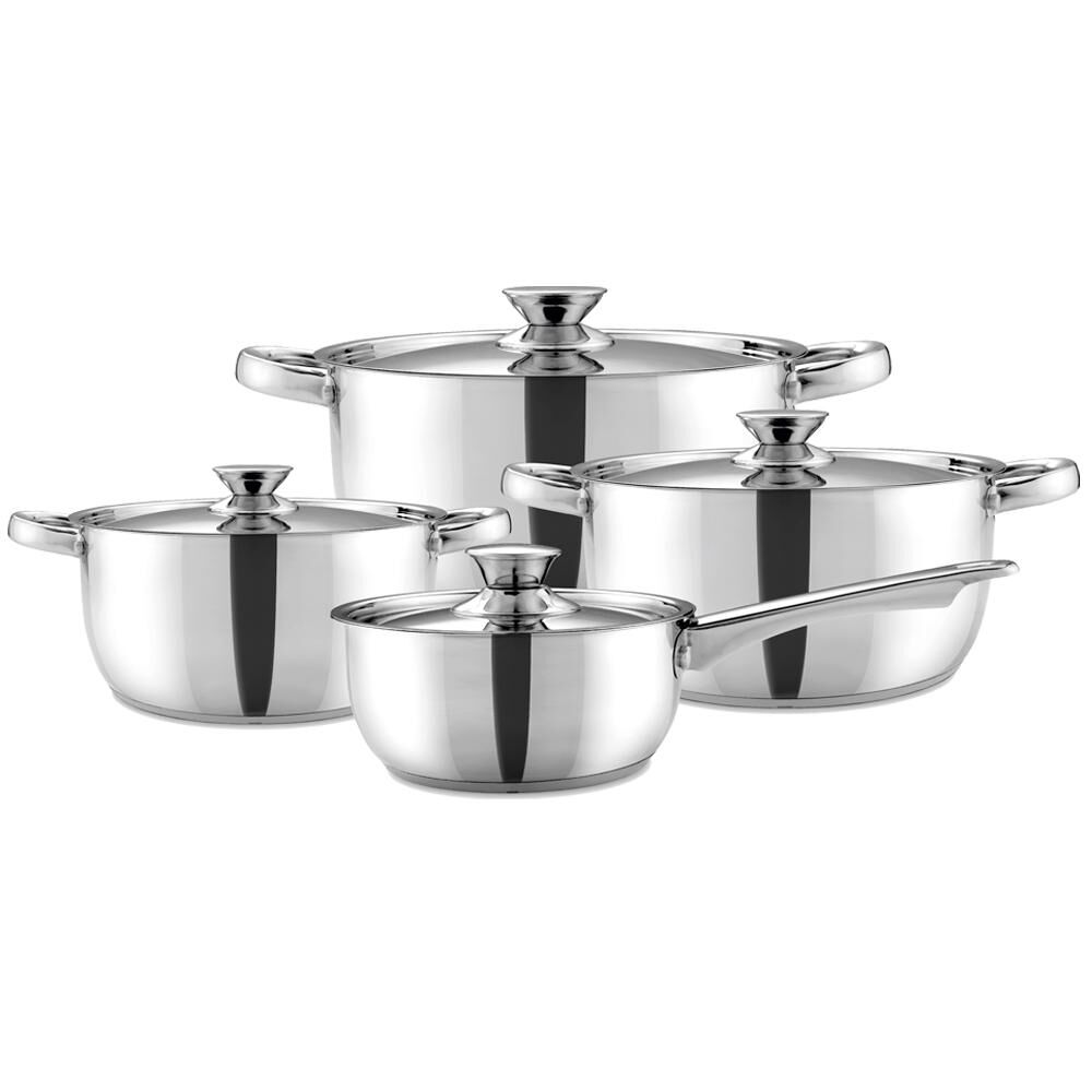 Bateria De Cocina 460-8Ss Cacerolas 18 - 24 - 26 -Cazo 16 Cms.