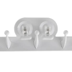 Bl Nh Percha 3 Ganchos Succión Blanca 4123Nh