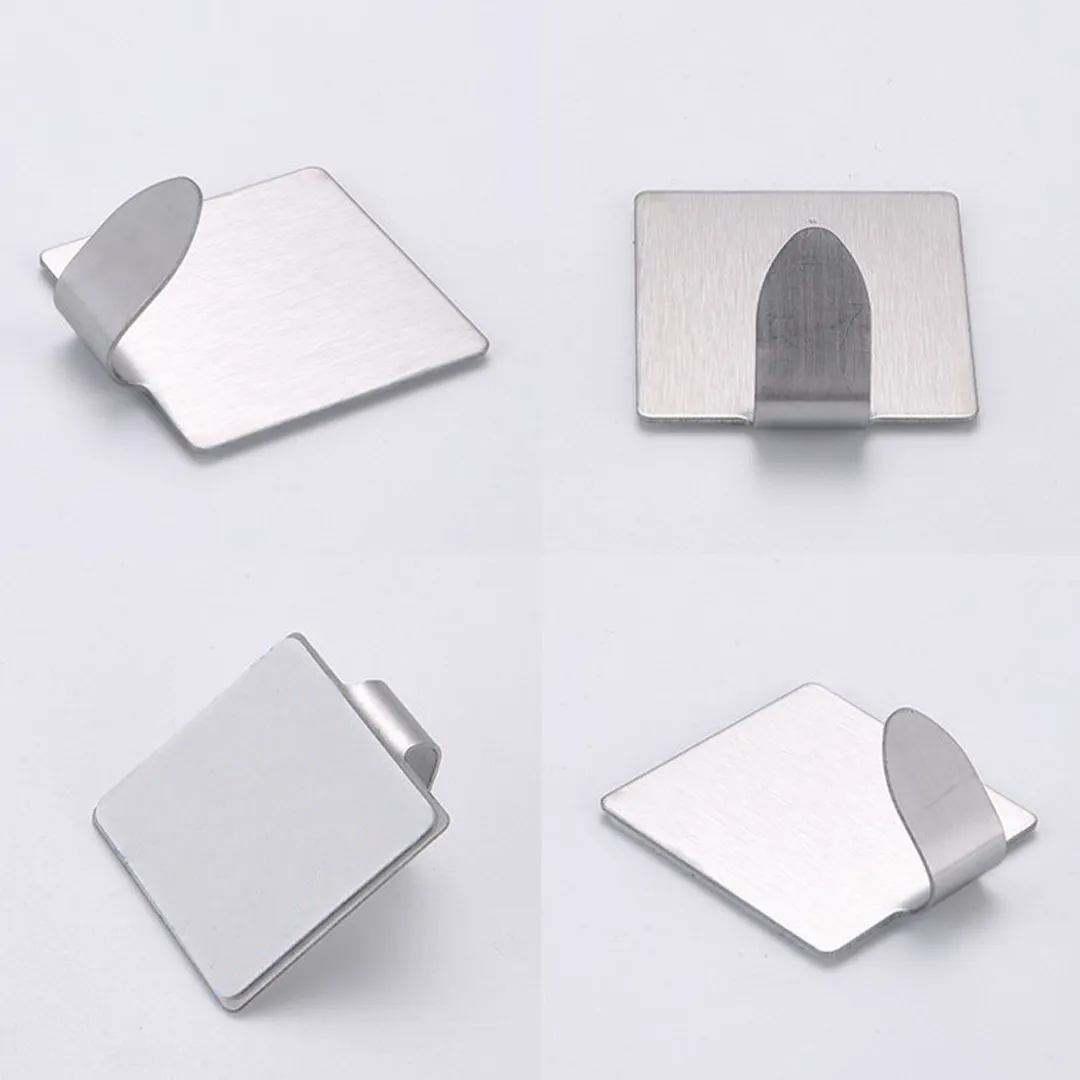 Bl Nh 3 Ganchos Cuadrados Pequeños Acero Inoxidable 1313Nh