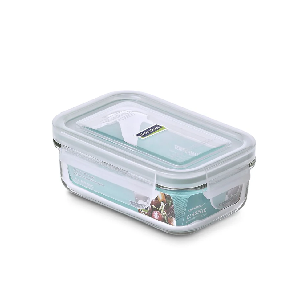 Contenedor Vidrio Hermetico Rect. 695 Ml Glasslock