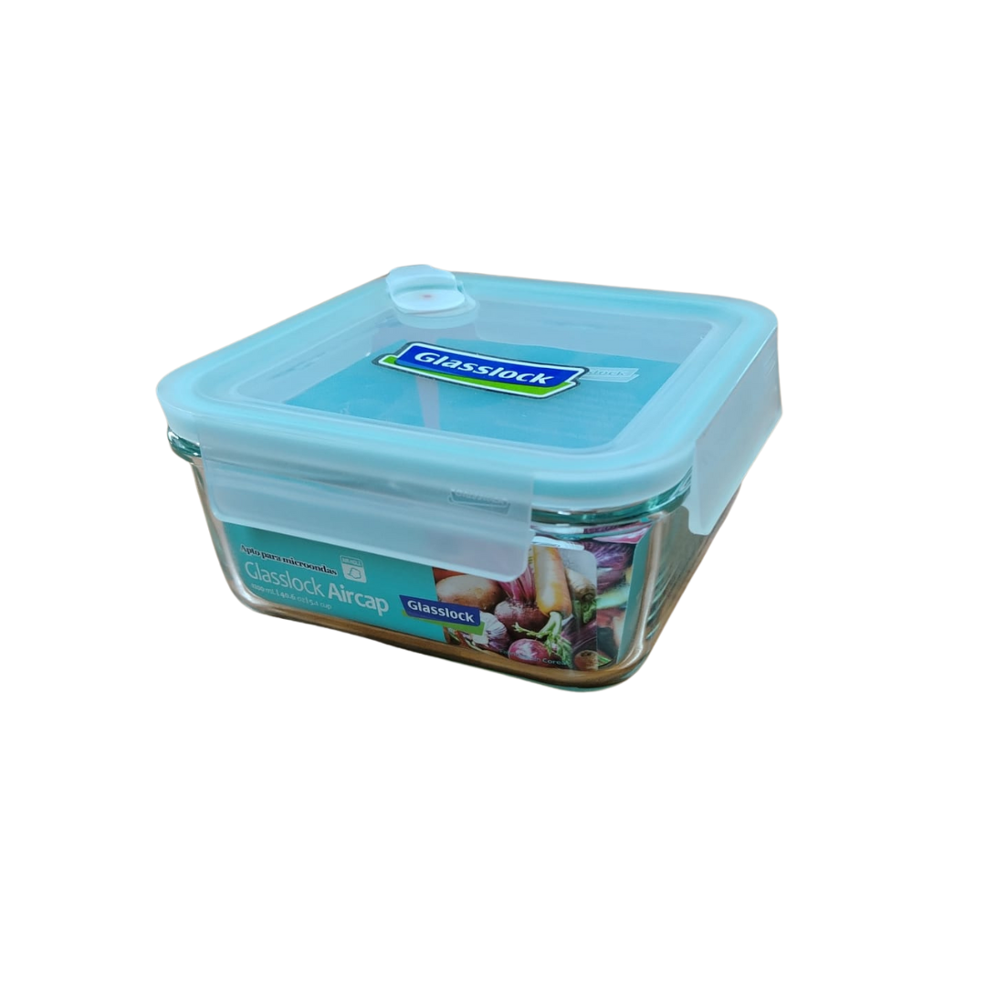 Contenedor Vidrio Hermetico Cuad. 1200Ml Glasslock