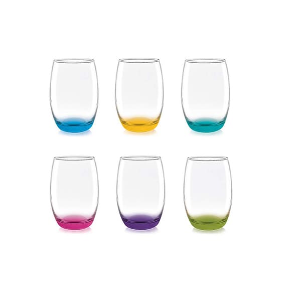 Display 6 Vasos Altos Mikonos Fondo Color 460 Cc