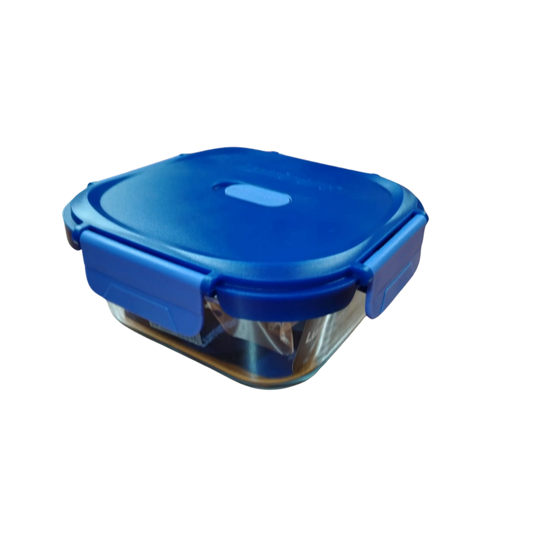 Contenedor Hermetico Vidrio Cuadrado 320Ml