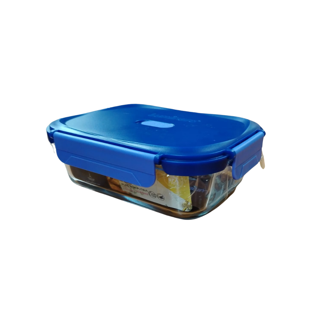 Contenedor Hermetico Vidrio Rectangular 1520Ml