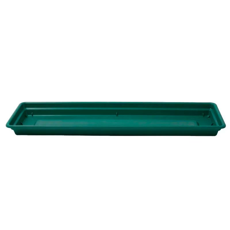 Plato De Maceta Rectangular Dura Kotta 44Cm / Verde