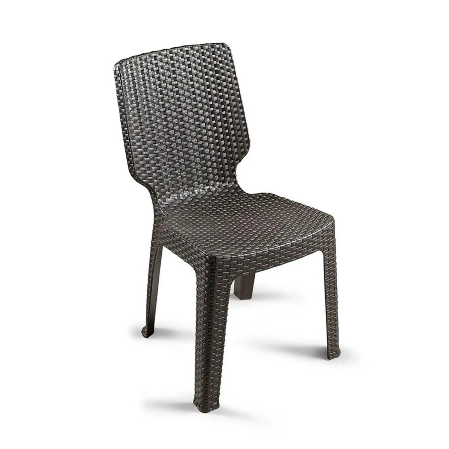 Silla Tavarua Ratan S/Brazo Marron