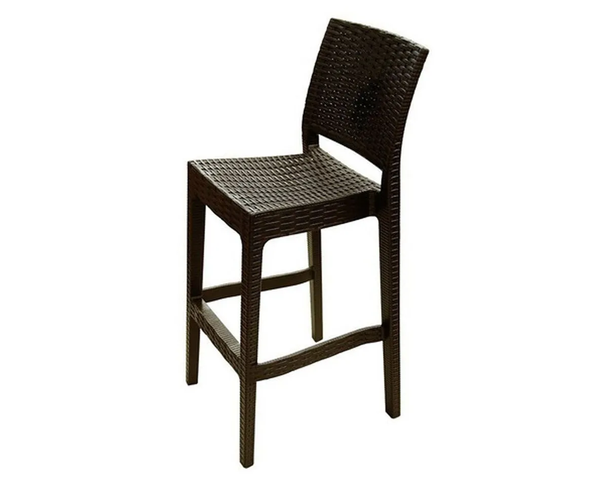 Silla Bar Tavarua Modelo Ratan Marron