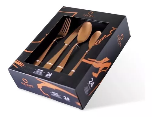 Set Cuchillería Copper 24 Piezas Krons - Imagen 4