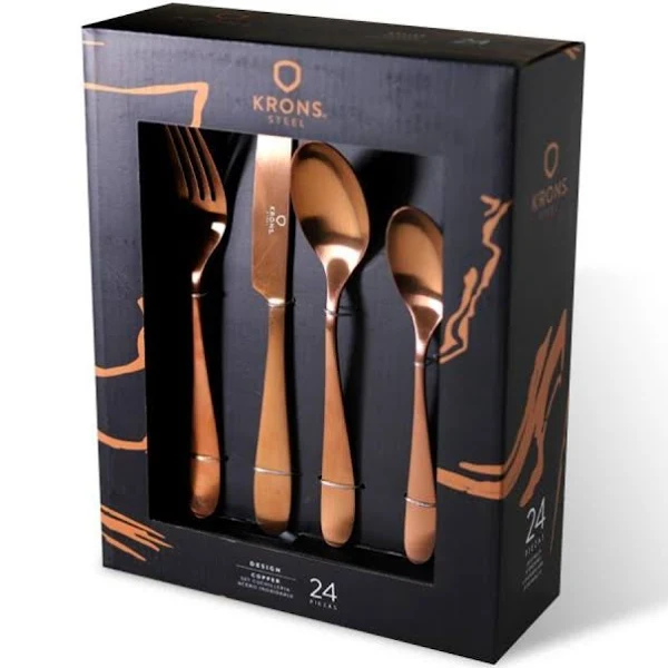 Set Cuchillería Copper 24 Piezas Krons
