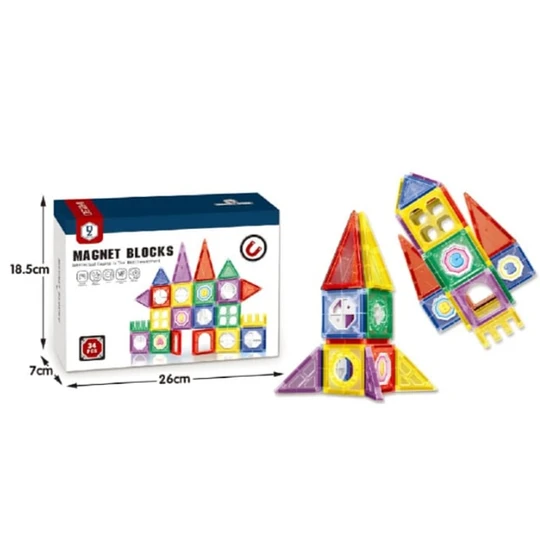 Juego Didáctico De Bloque Magneticos 34 Pcs