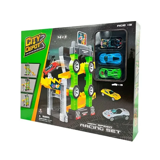 Juego De Pista 4 En 1 C/Accesorios