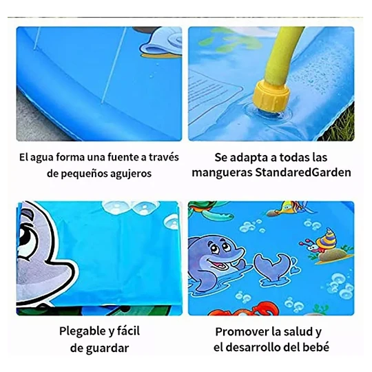 Almohadilla Rociadora De Agua Redonda 140 Cm - Imagen 3