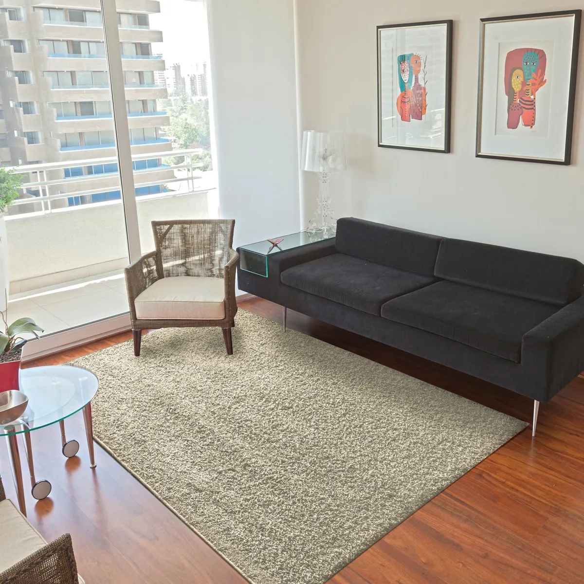 Alfombra Shaggy Classic Lisa & Diseños 170 X 230 Cm Beige