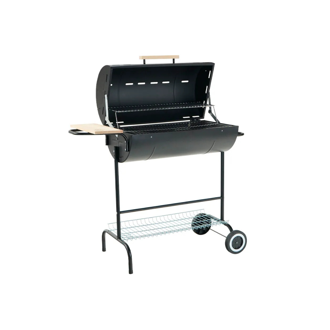 Parrilla Para Asado Rodeo Medio Tambor con tapa. - Imagen 2