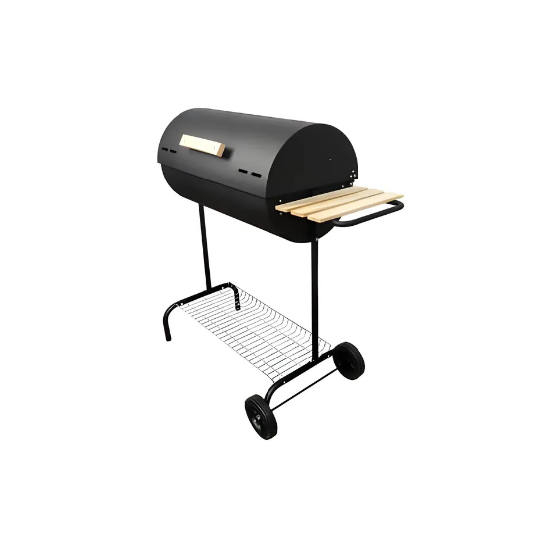 Parrilla Para Asado Rodeo Medio Tambor con tapa. - Imagen 3