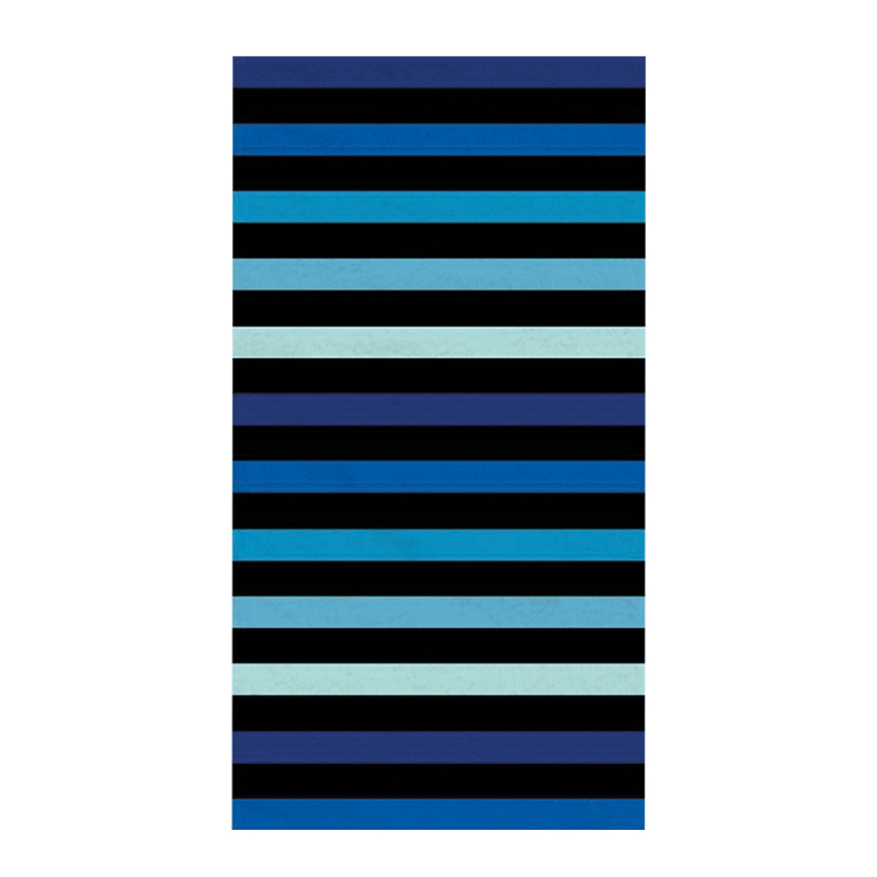 Toalla De Playa Estampada Malibú 400 Grs/M2 - 71 X 147 Cms Li/ Azu