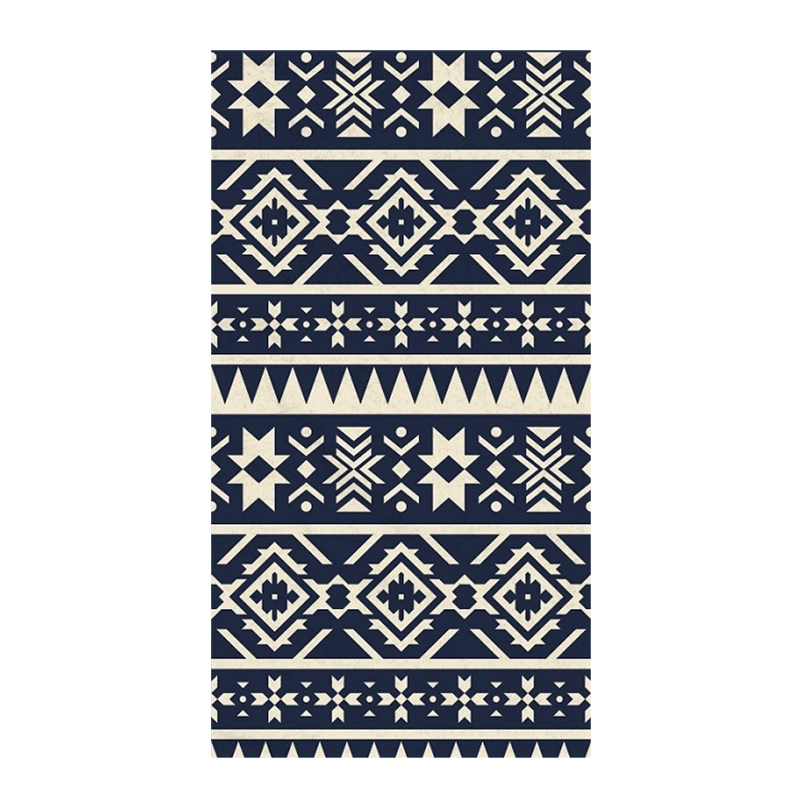 Toalla De Playa Estampada Malibú 400 Grs/M2 - 71 X 147 Cms Negro