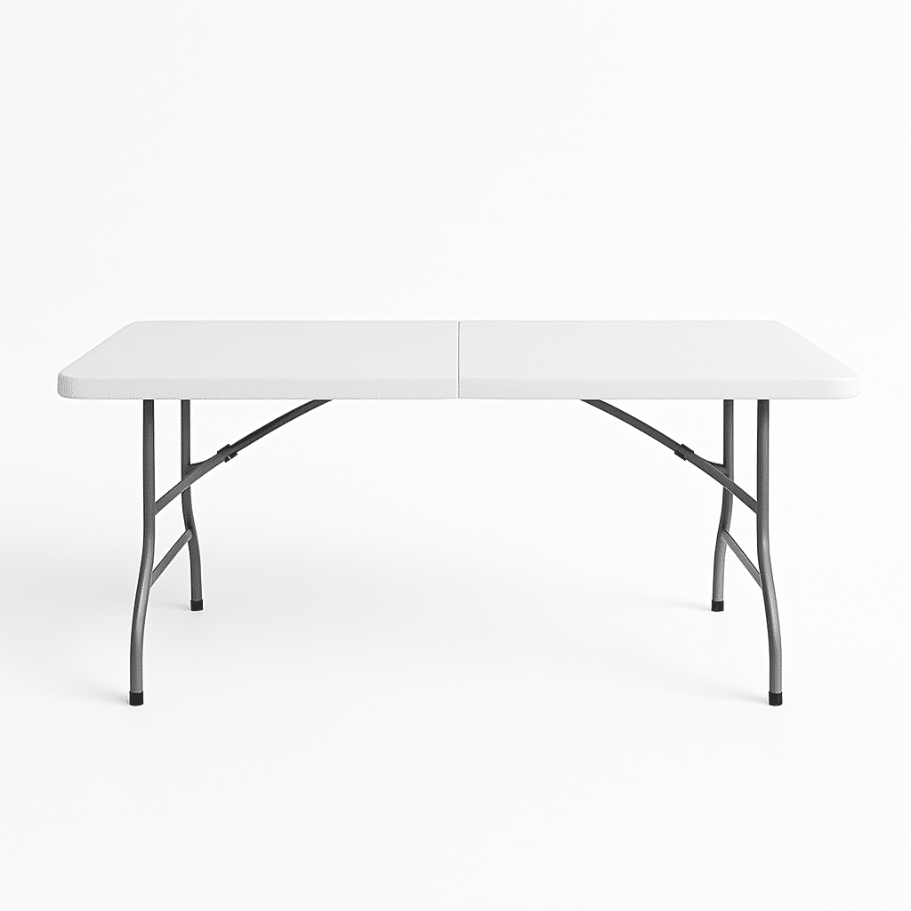 Mesa Plegable 180 X 74cm Tipo Maleta Portátil Camping