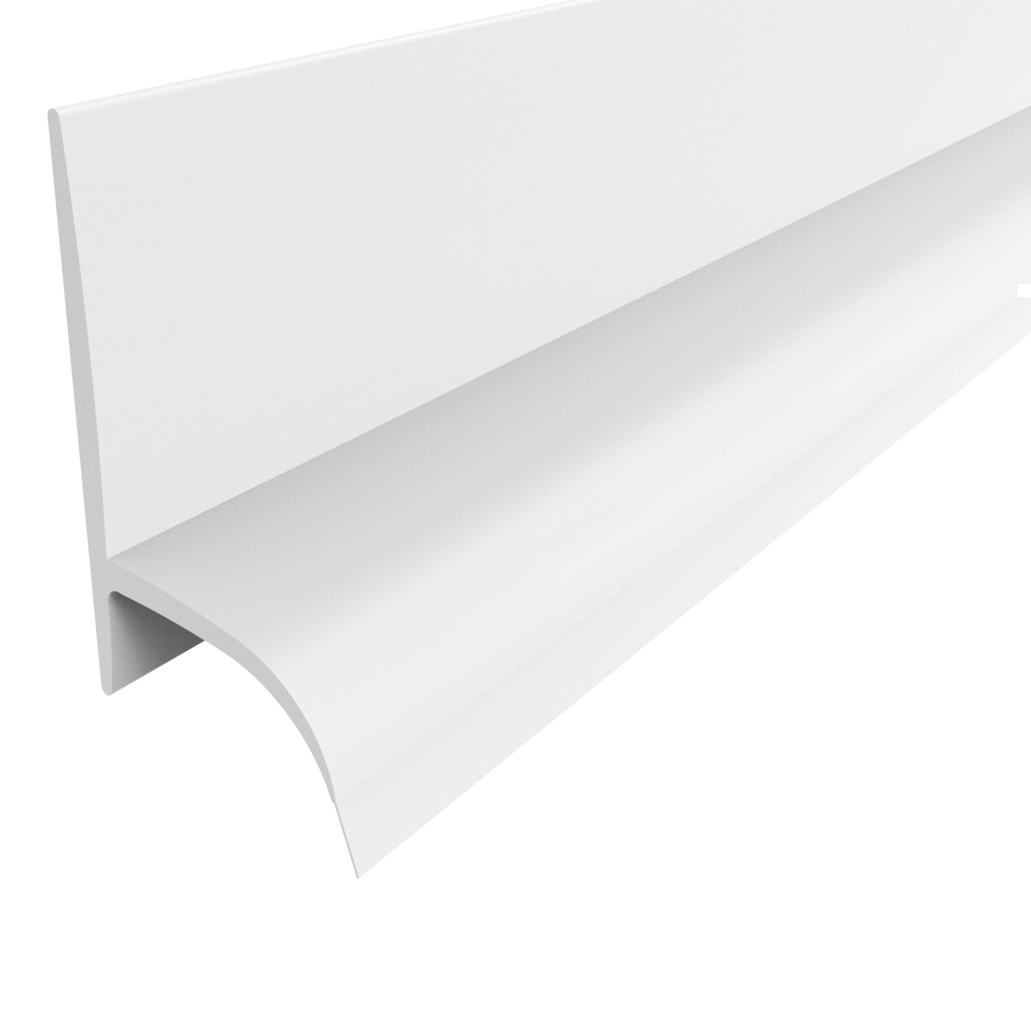 Perfil Sello Tina Pvc 25X23Mm Blanco (T3Mt)