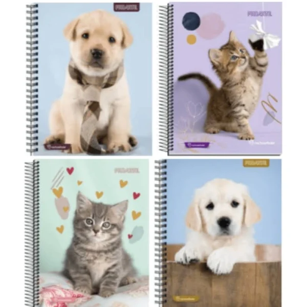 Cuaderno PROARTE Animales Adorables Carta 150 hj. 7MM