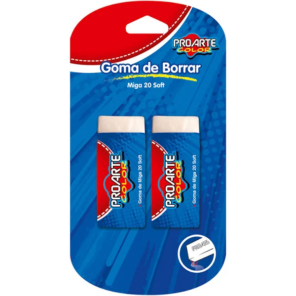SET DE GOMA DE MIGA 2 UNIDADES, 20 SOFT PROARTE