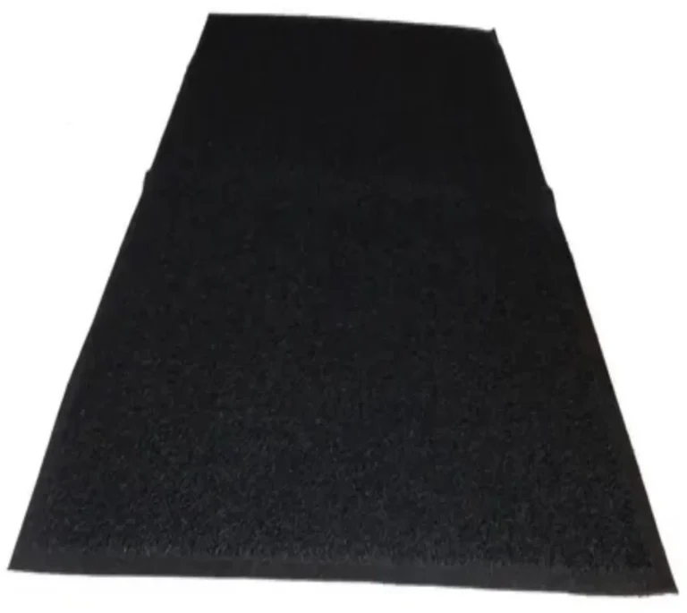 Limpiapie Alfombra PVC Rizado 40x70 cm 12 mm Negro/Con terminación - Imagen 2